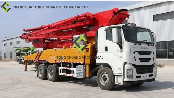 Six Countries Emission Standard 47 Meter Concrete Pump Truck With 3 Bridge