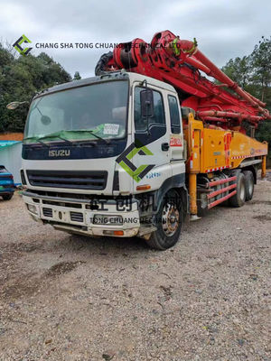 Buy 49 Meter Used Concrete Pump Truck 8x4 3 Axis online manufacture