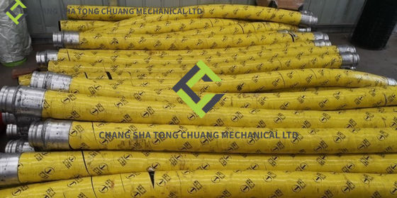 Buy Sany Heavy Industry and Zoomlion Heavy Industry concrete pump truck truck mounted pump trailer pump accessories 125B * 3000 single head 4-layer steel wire hose online manufacture