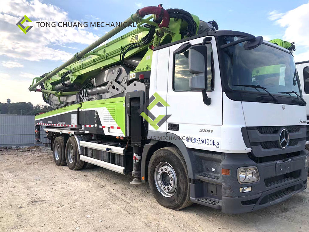 In 2019 Zoomlion Remanufactured Used Concrete Boom Truck 49 Meters Installed