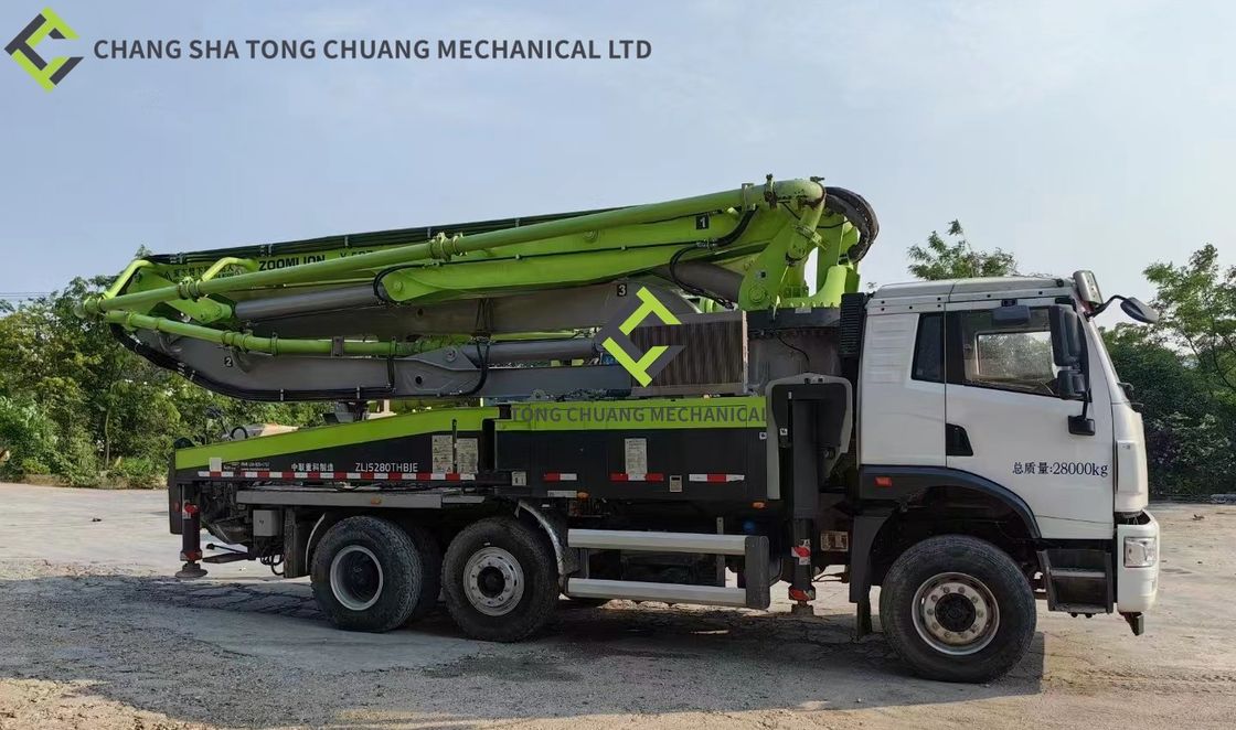 Zoomlion Heavy Industry Used Concrete Pump Truck ZLJ5280THBJE 40m In 2020