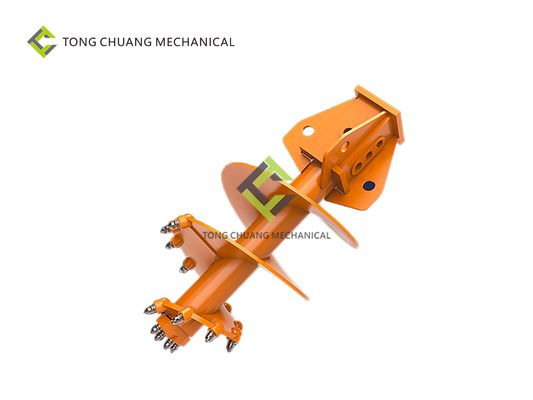 Double Single Cone Drilling Rig Spare Parts Rotary Drill Bit Spiral Pick DN1600 Orange