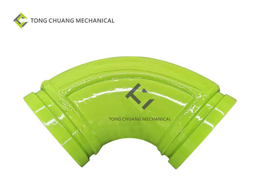 Double Layer Angle Iron Pipe Elbow Small 125*R180-90° For Concrete Pump Truck