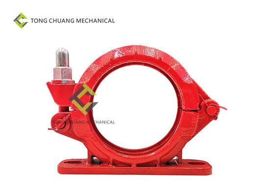 Steel Concrete Pump Pipeline Type 125A Two Hole Pipe Clamp With Seat 001693301A00041