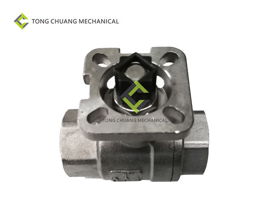 Q641F Concrete Batching Plant Parts Pneumatic Ball Valve With Internal Thread