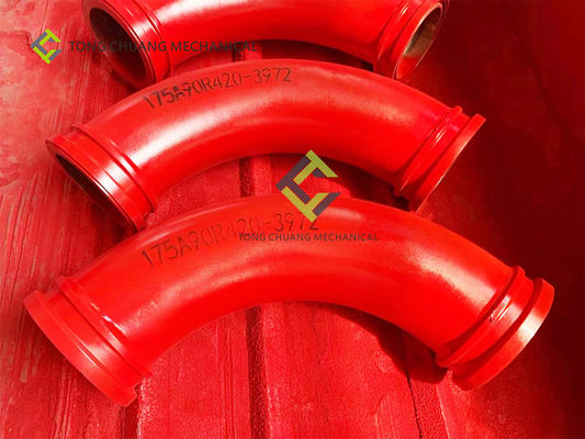 20# steel Concrete Pump Pipeline , 30 Degree Pipe Elbow 500MM