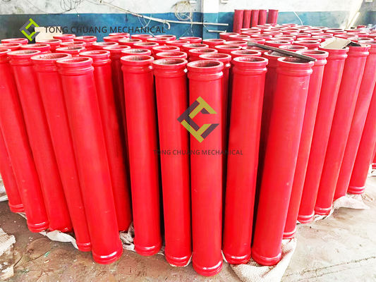 Straight Concrete Pump Spare Parts Concrete Pump Pipe Tube 2M