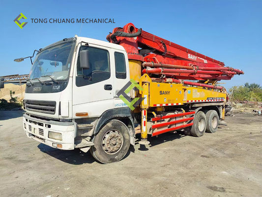 In 2010 Sany Heavy Industry 37 Meters Isuzu Second Hand Concrete Pump Truck