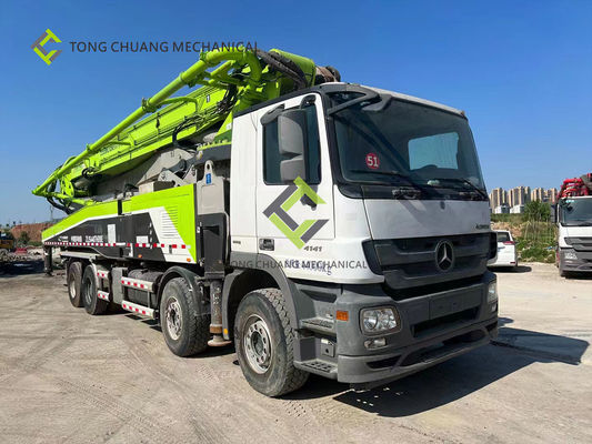 Zoomlion Remanufactured Used Concrete Boom Truck 56 Meters Installed Concrete Pump