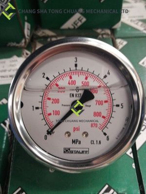 SPARE PARTS OF CONCRETE PUMP TRUCK OF SANY HEAVY INDUSTRY AND ZOOMLION, PRESSURE GAUGE DS63-6MPA1019900050